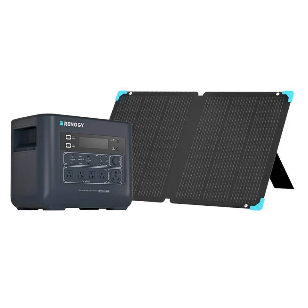 Renogy 2000 Power Station with 120W Solar Panel